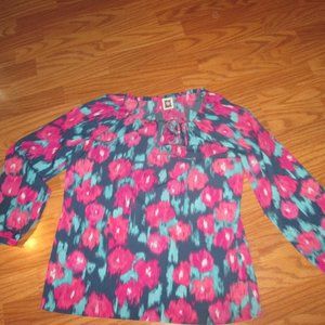 5/$25 Anne Klein Sz 6 colorful top
